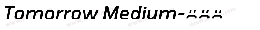 Tomorrow Medium字体转换